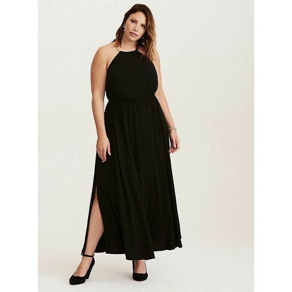 halter neck occasion dress